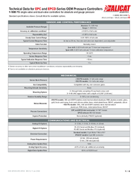 Thumbnail of document Data Sheet - EPC-Series: OEM Electronic Pressure Controllers